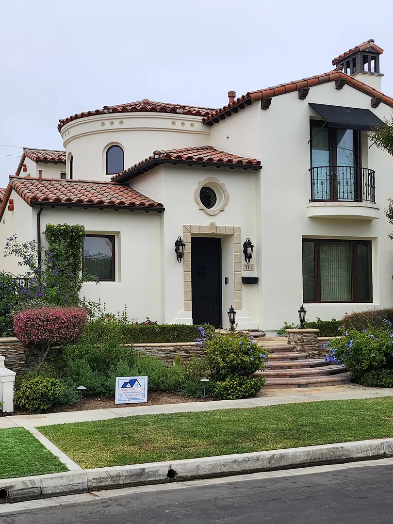 Spanish style exterior in Newport Beach
