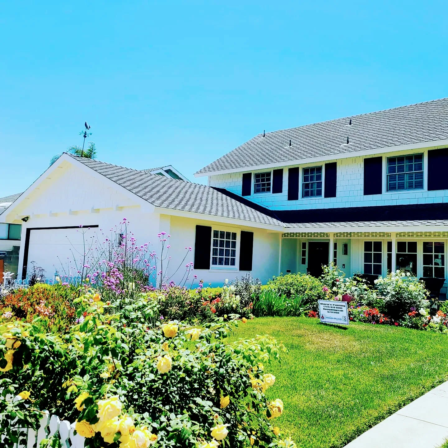 Exterior color refresh in Huntington Beach by Sharp's Painting