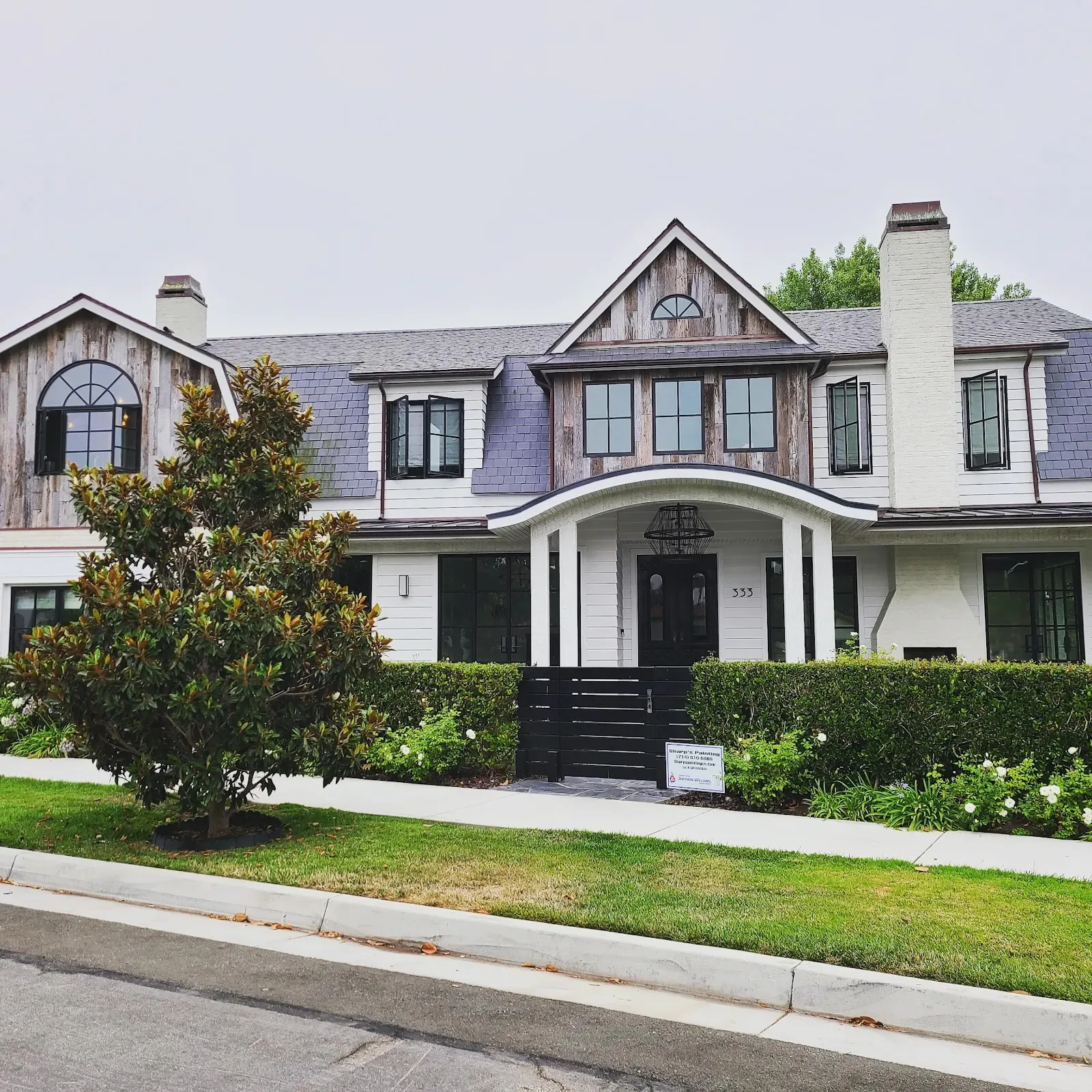 Two tone exterior repaint in Huntington Beach