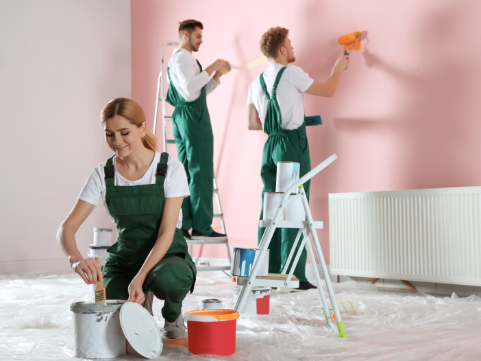 Professional interior house painters